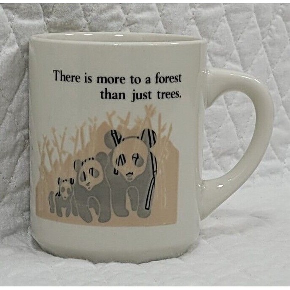 Panda Bear Coffee Mug Cup 8 Fl oz There is more to a forest than just trees - Picture 9 of 10